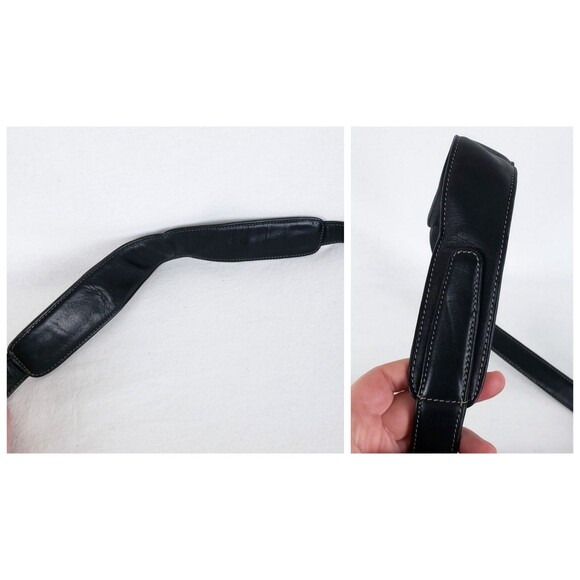 Osgoode Marley Slouchy Messenger Bag Leather Crossbody Black Timeless Minimalist - Picture 10 of 12